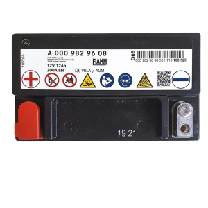 mercedes benz auxiliary battery – 12v 12ah agm